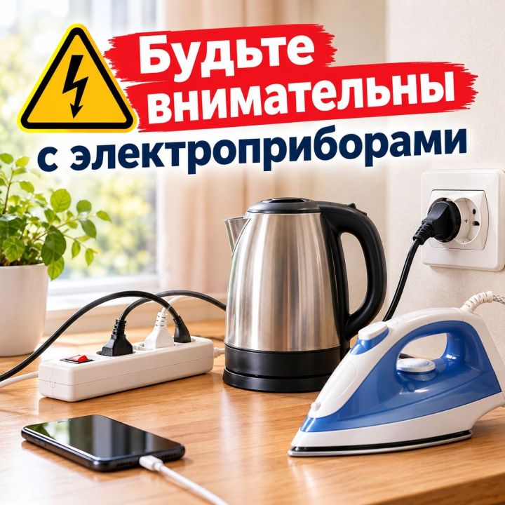 Жителей Тетюшского района призывают быть внимательными с электроприборами